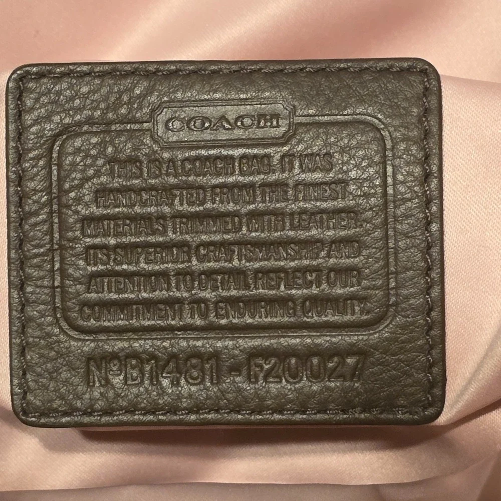 COACH Biege Ashley Dotted Op Art Satchel AUTHENTIC F20027